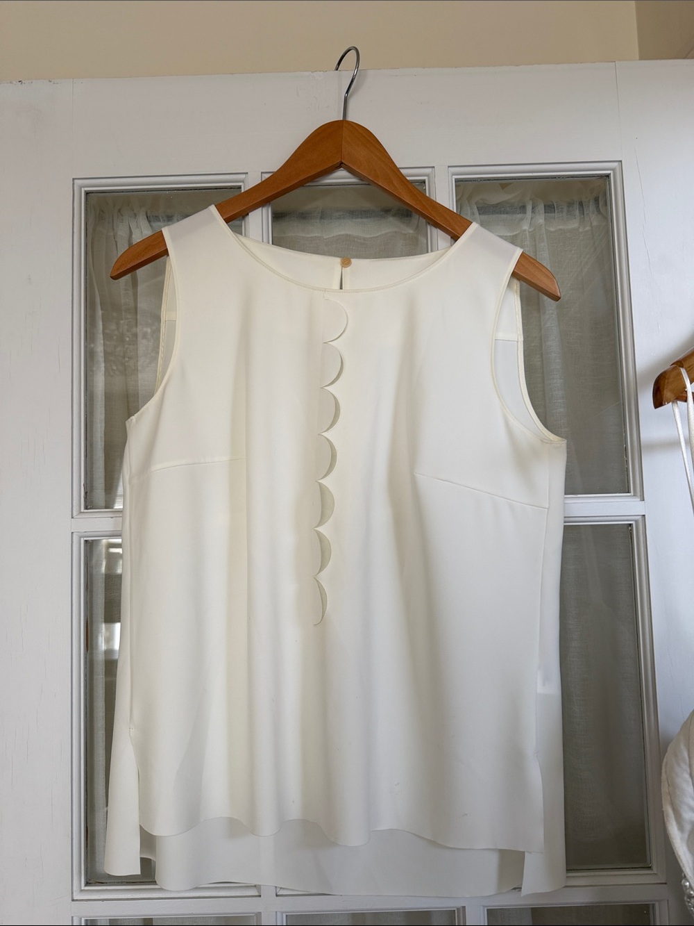Akris Punto cut out top blouse